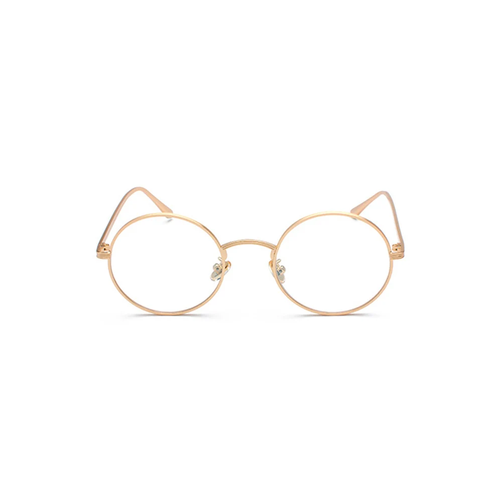 Round Alloy Gold Color Frame Reading Glasses +0.75 To +4