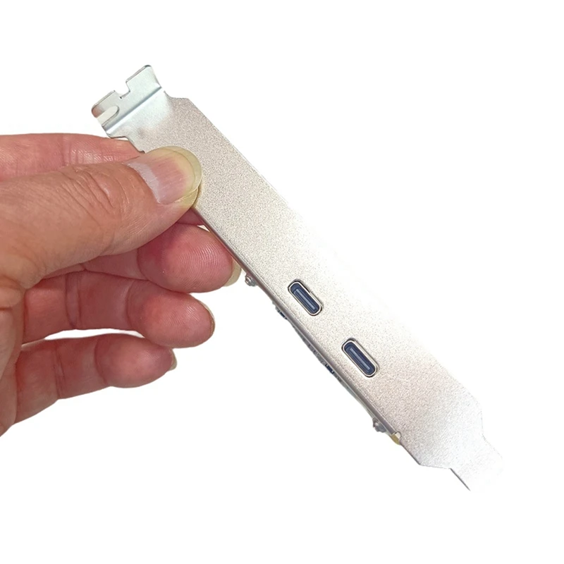 A27Q-Desktop Mainboard PCI-E To Type-C Adapter Card Dual-Port Type-C Expansion Card Using ASM1042 Host Card