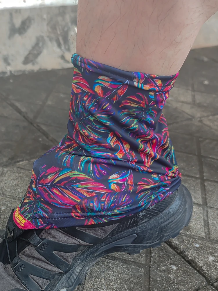 Trail Running Shoes Gaiter, Leve, Respirável, Preto