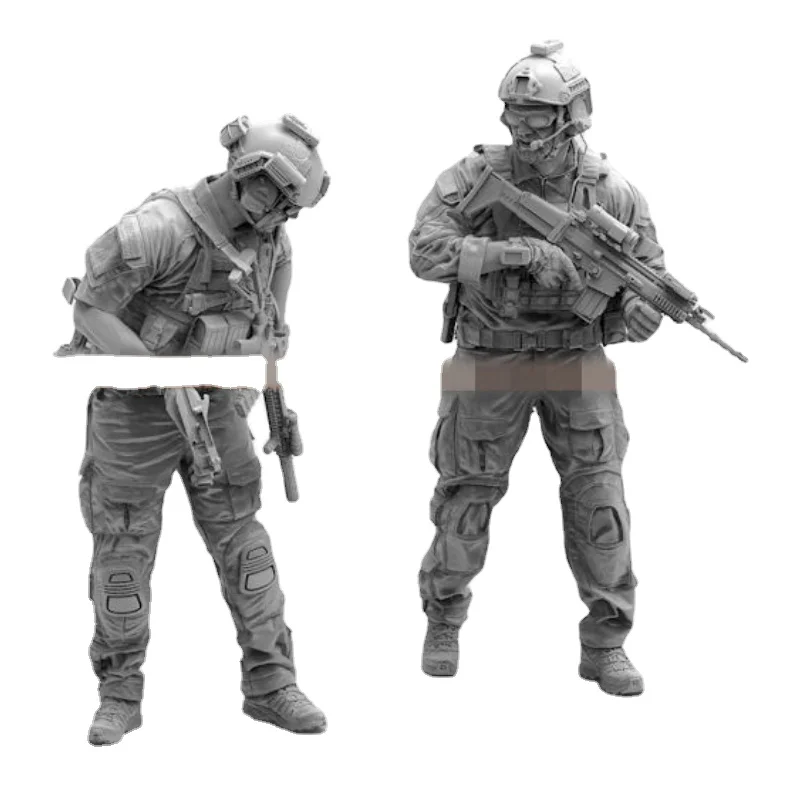 1/35  Resin Figure Model Kit 2 Figure US Special Forces Team Unassambled Unpainted Kit