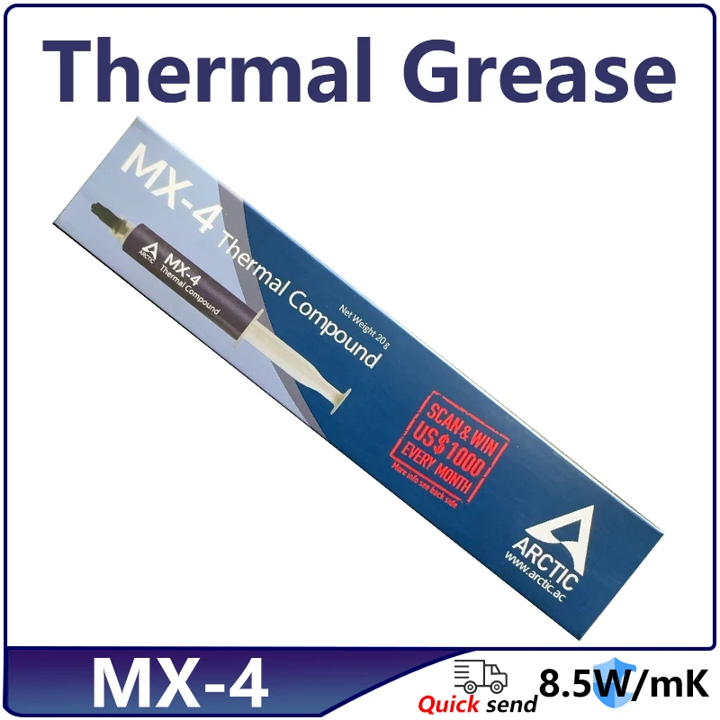 MX-4 20g Thermal grease processor Thermal Compound Thermal paste CPU GPU Cooler Cooling Fan fluid Conductive Heatsink Plaster