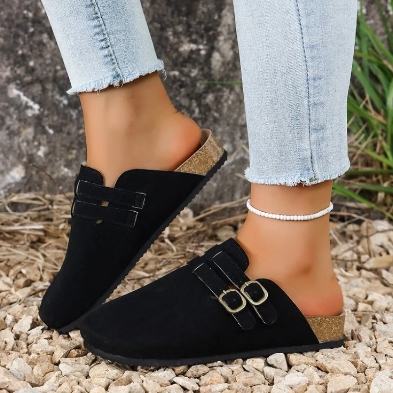 

Women Clogs Slippers Classic Cork Anti Slip Shoes Fashion Mules Slippers Women Outdoor with Arch Support Sandals Slides Women