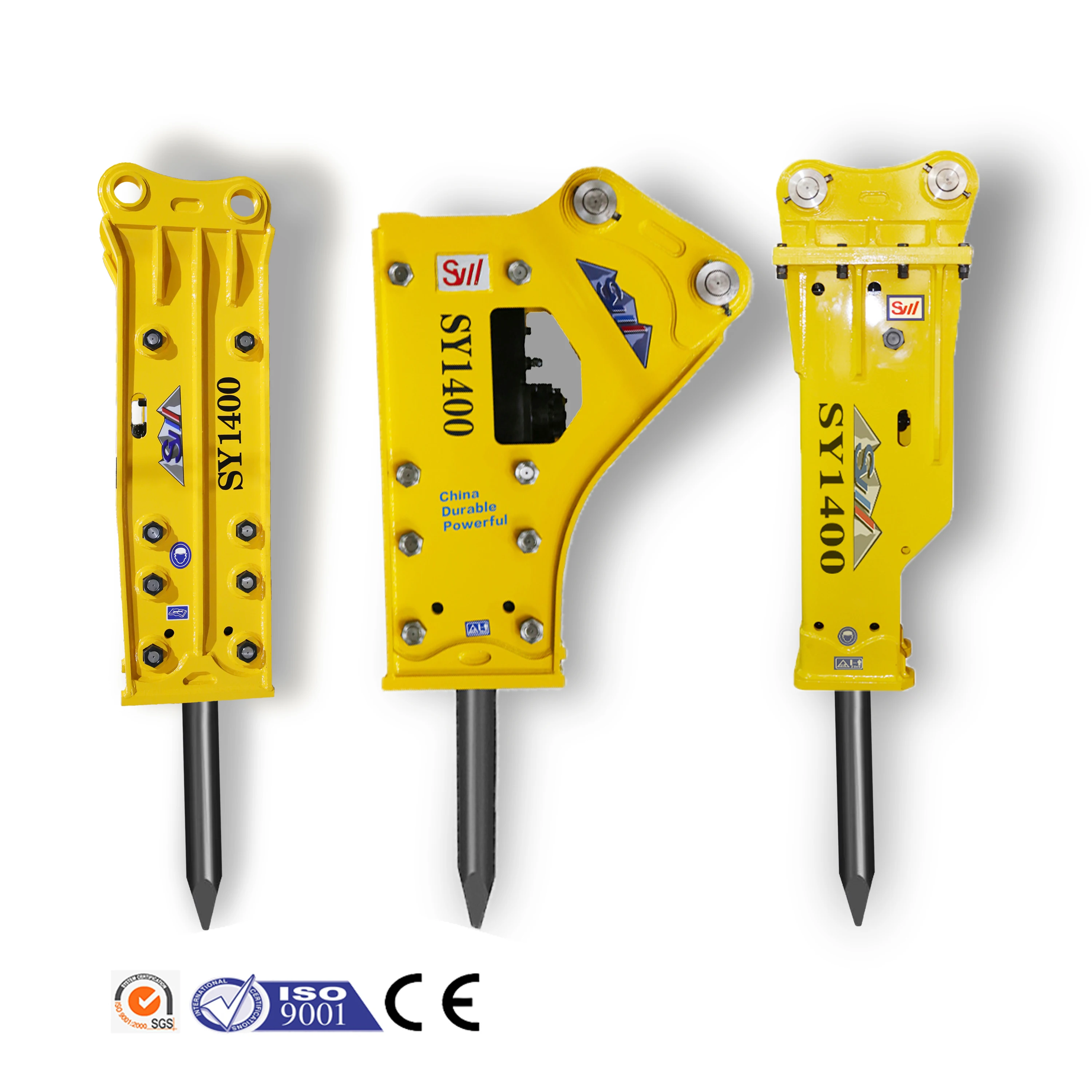 Hydraulic Breaker Manufacturing Factory Direct Sales Upright Split SY1400 with Accumulator Suitable for 18-26tons