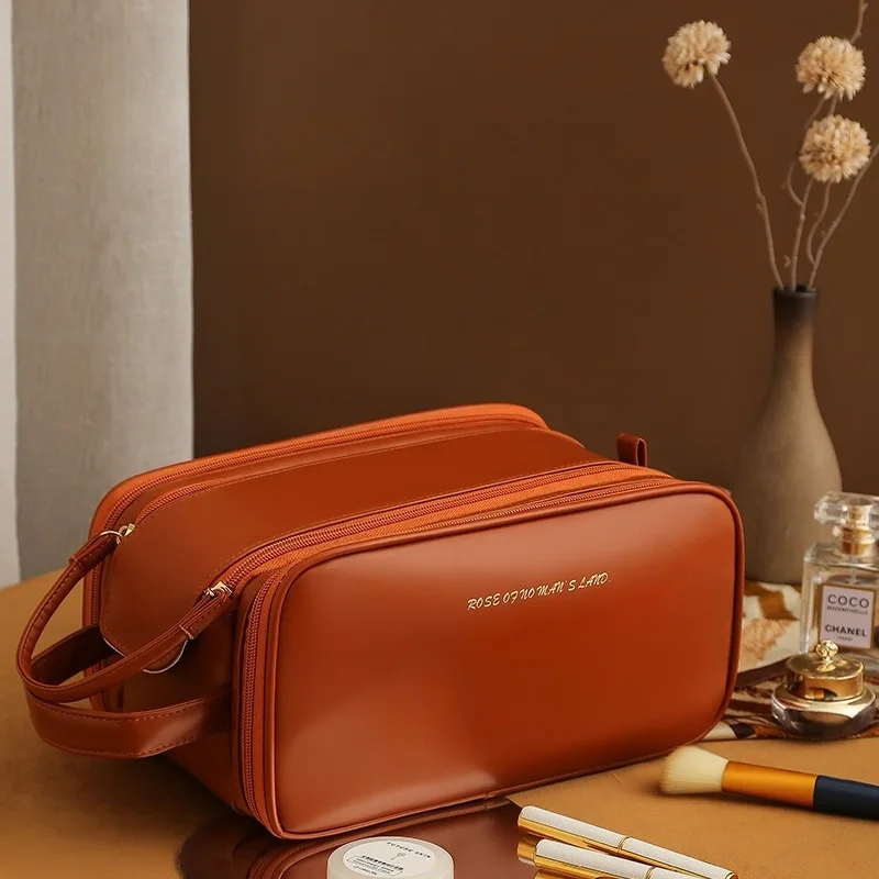 Portable storage makeup bag women large-capacity travel cosmetic bag new washing bag washing cosmetic brush desktop storage bag