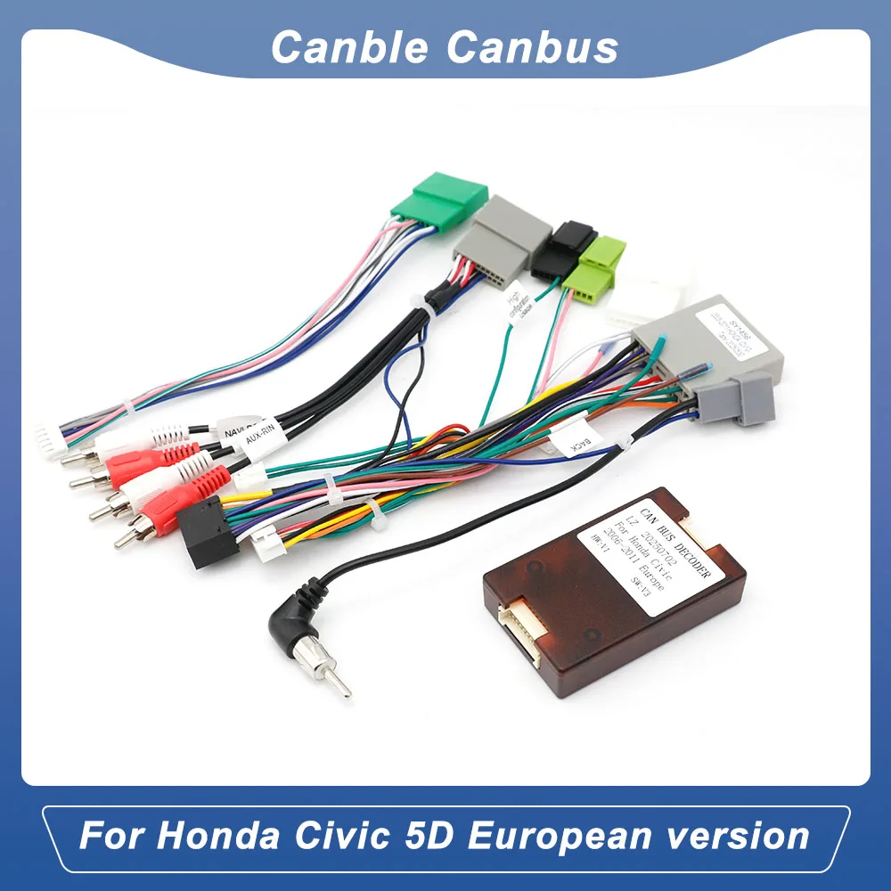 adaptateur-de-faisceau-de-cablage-de-voiture-16-broches-decodeur-de-boite-canbus-cable-d'alimentation-radio-android-pour-honda-civic-hatchback-5d-europeen