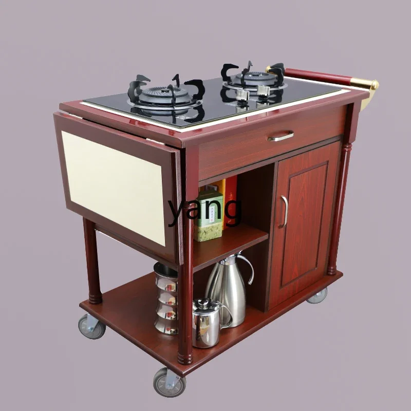 LH high-end hotel double stove cassette stove luxury folding extension stone fried steak hall burning car