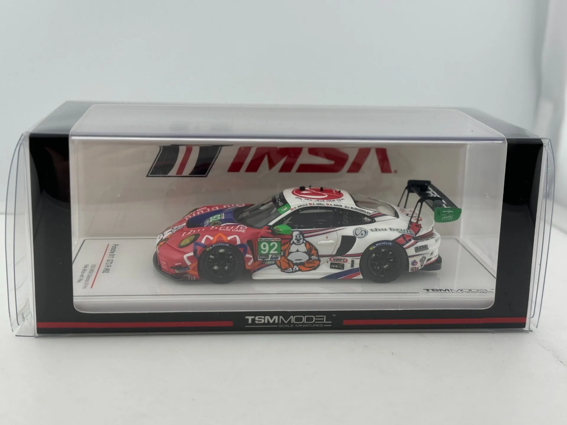 Druckguss TSM Porsche 911GT3 R im Maßstab 1:43 # 92-Automodell zum Sammeln, Spielzeug, Geschenk, Souvenir, Ausstellungsornament