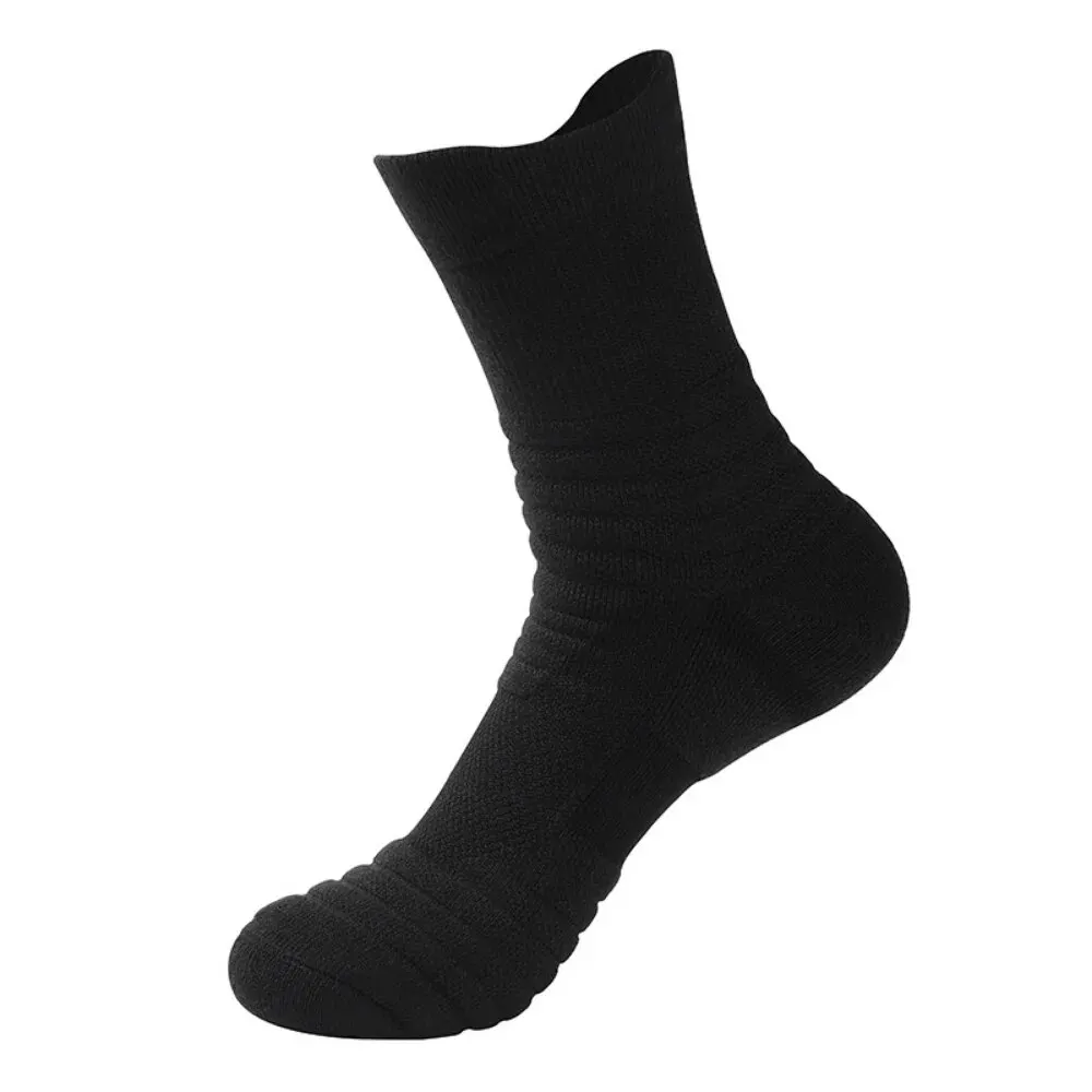 3 paires de chaussettes pour hommes, bas ajustés, basket-ball respirant, sport, chaussettes de cyclisme, évacuation de l'humidité et de la transpiration