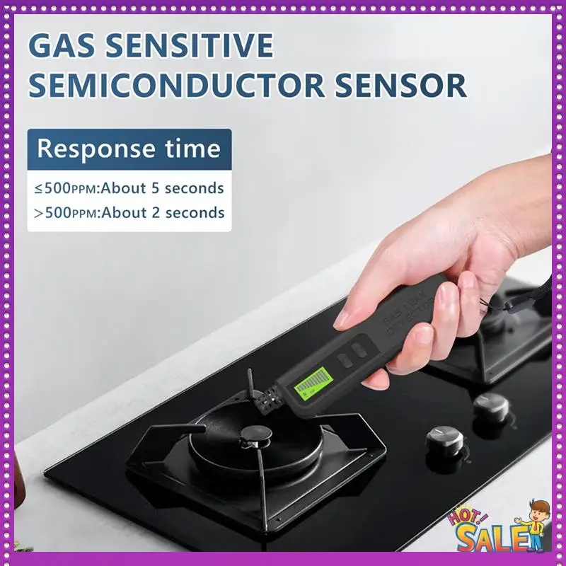 AA87 可燃性ガス検知器可聴アラーム付きミニハンドヘルド天然ガススニファーガス漏れ検知器テストホワイト