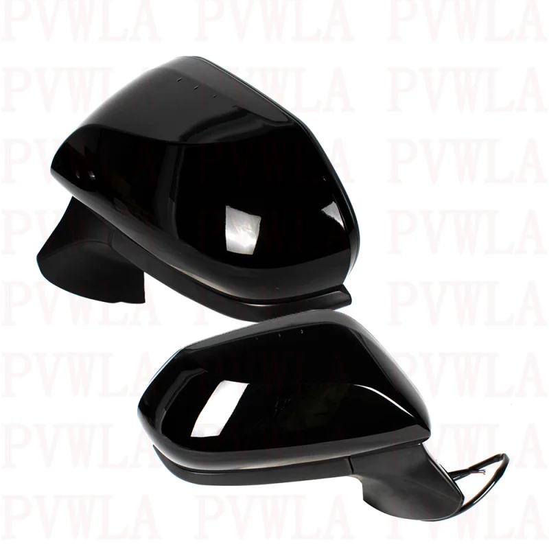 Pair 3 Pins Black Painted Adjust Mirror 87940-06800/TO1320366 87910-06A20/TO1321366 For Toyota Camry 2018 2019 2020 2021 2022