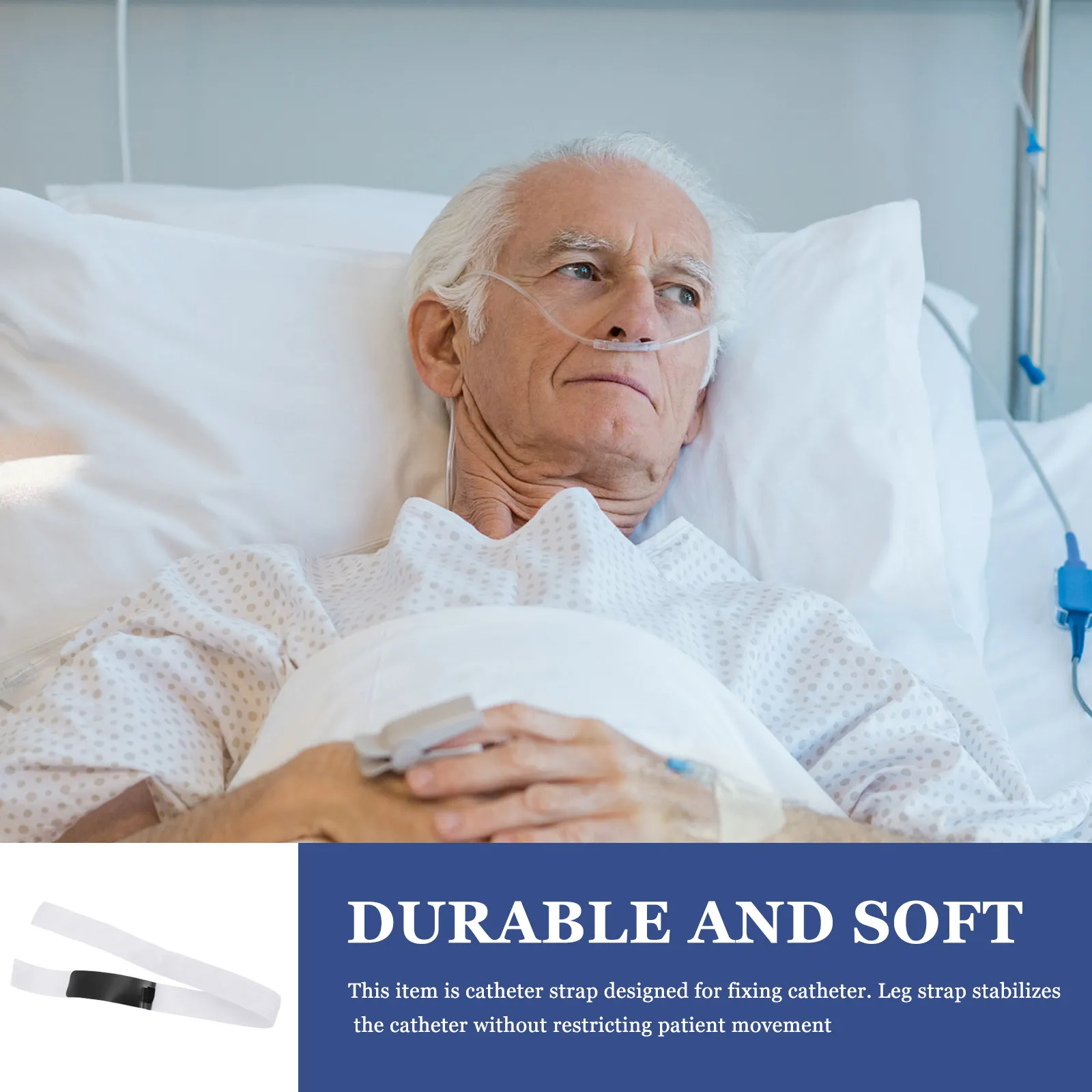 

Комплект из 2 фиксирующих ремней для мочеприемника/катетера на ногу, универсальный размер, регулируемый, нейлоновый, латексный, стабилизирующее устройство для надежной фиксации катетерной трубки