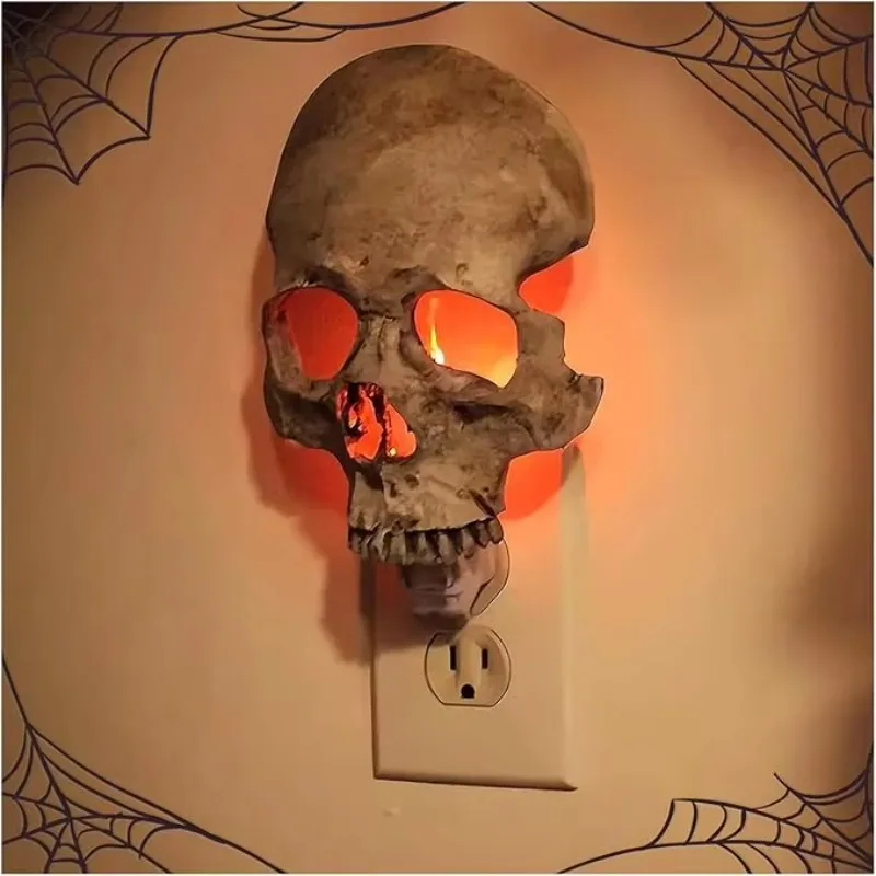 

Halloween Party Home Decor Resin Halloween Skeleton Night Light