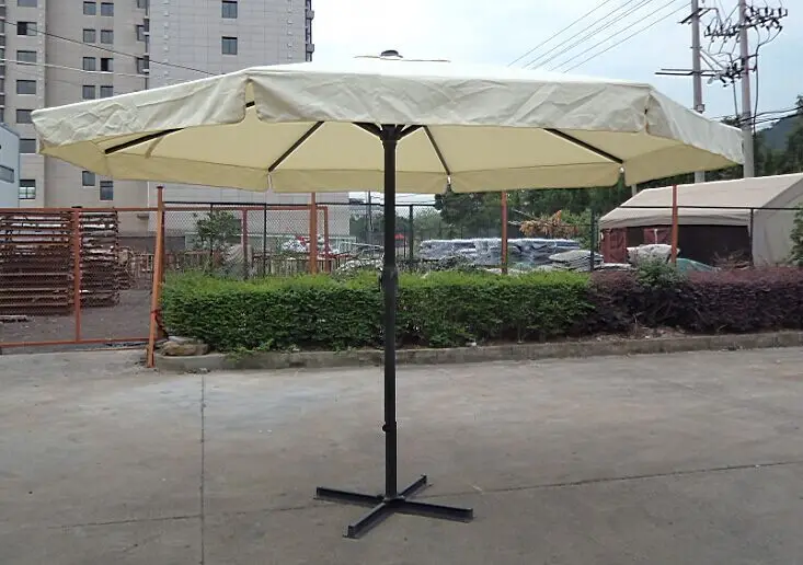Large Outdoor Patio Umbrella Waterproof UV Protection Sun Parasol Center Pole Garden Beach Restaurant Cafe Shade Umbrella