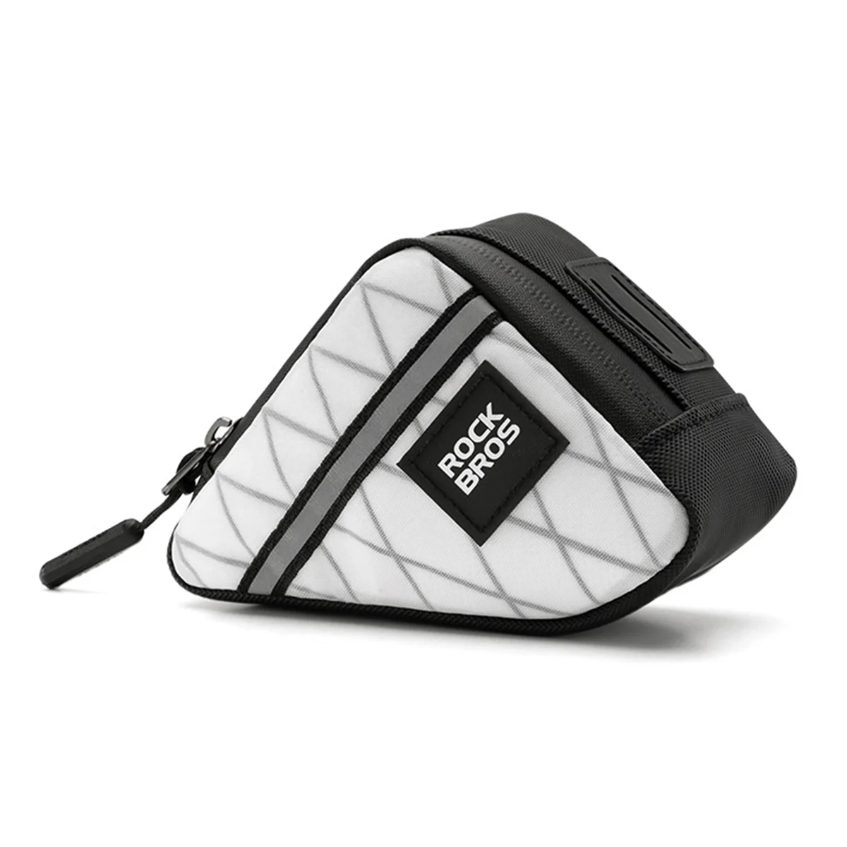 

ABNG Folding Bike Bag Portable Nylon Triangle Tube Bag Travel Casual Commute Tool Bag Bike Accessory White 0.25L