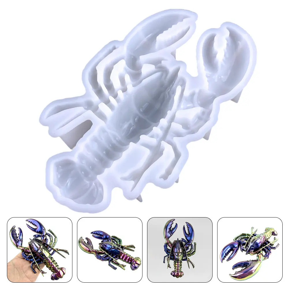 

Lobster Shaped Wall Ornament Silicone Mold for DIY Resin Art Craft Making Excellent Workmanship Eye Catching Detail Design