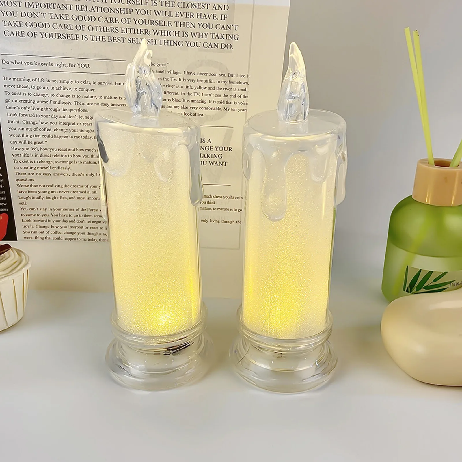 Flashing Led Candle Trending Flickering Flameless Light Bestseller Decorative Night Lamp Top Seller Battery Operated Ornament T1 view 4