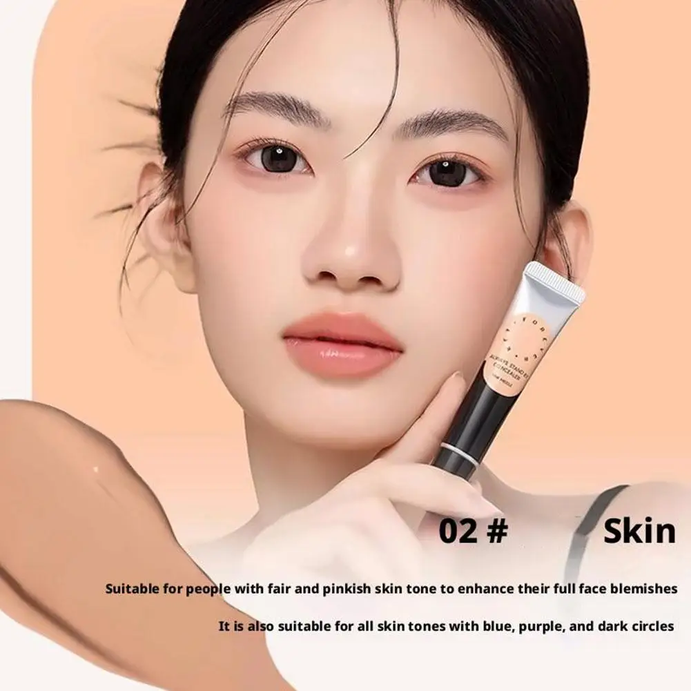 Foreverkey Concealer Cream Long Lasting Smooth Makeup for Dark Eye Circles Pimple Marks Stand By Foundation Concealer 1PCS V2D6