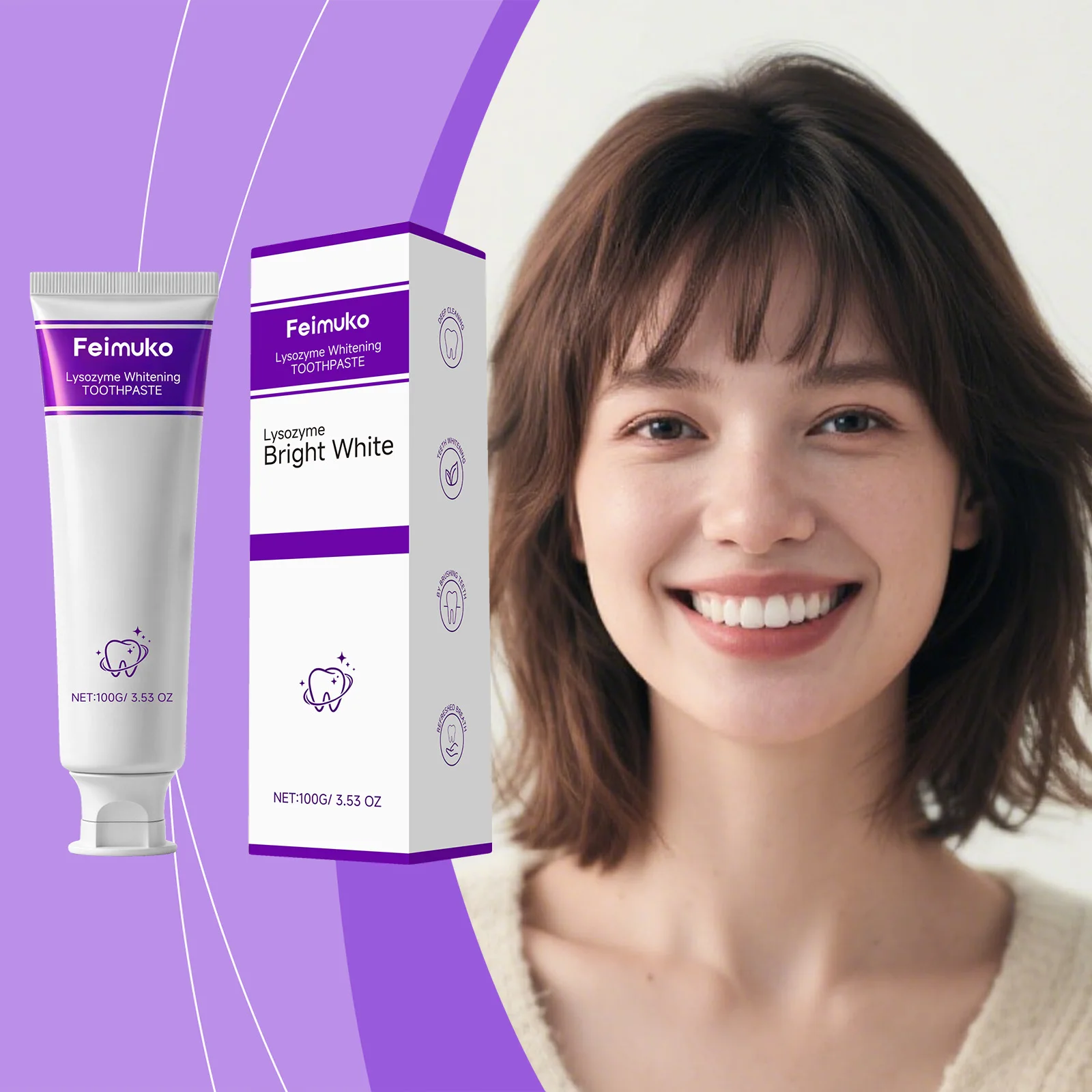 Teeth Whitening Toothpaste For Plaque And Stain Removal Freshness_voghion.com