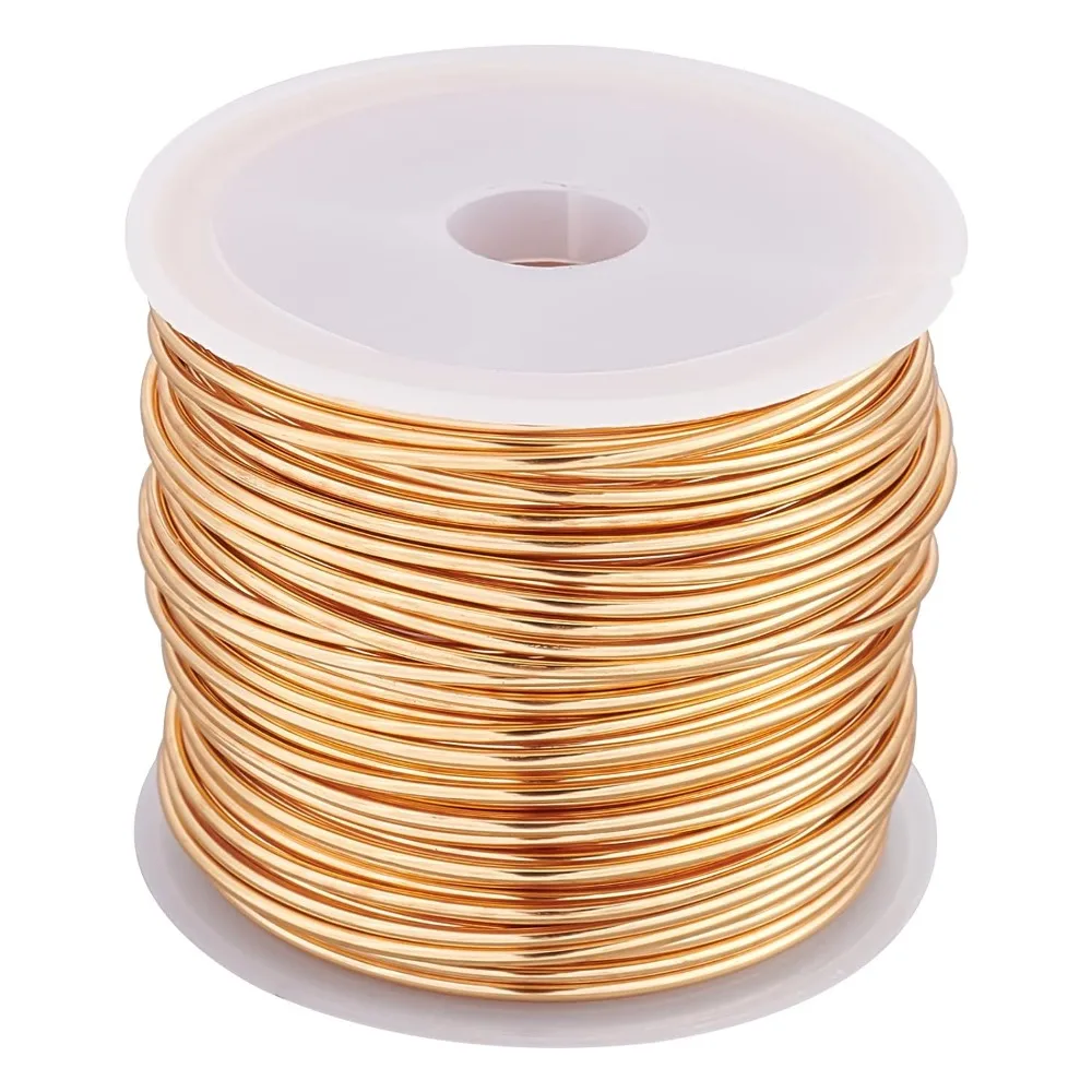 

16 Gague 32.8ft Tarnish Resistant Copper Wire Gold Jewelry Craft Wire for Jewelry Beading Wrapping Sculpturing Floral Gardening