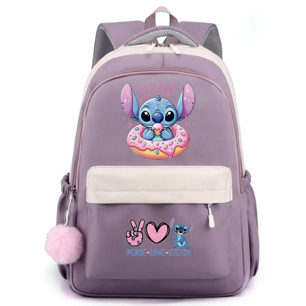

Рюкзак Disney Lilo Stitch для девочек и мальчиков, студенческий детский рюкзак для подростков, женские повседневные школьные сумки, детский подарок на день рождения