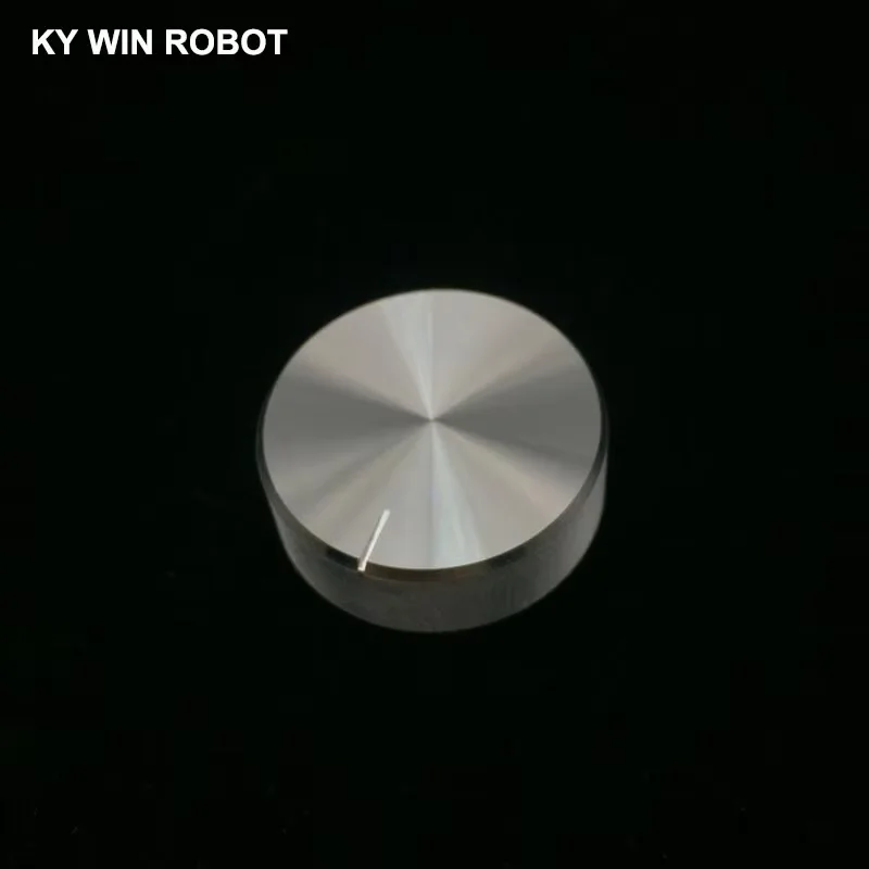 1 pcs 30x10mm 6mm Shaft Hole Aluminum Alloy Potentiometer Knob White IC Electronic components for Arduino DIY