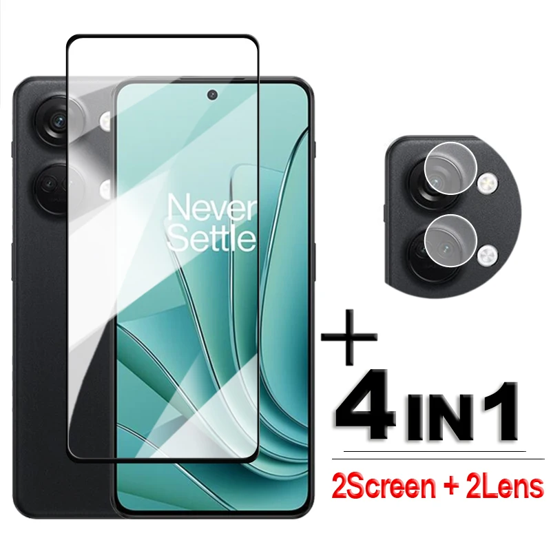 

4 в 1 для OnePlus ACE 2V 5G Glass OnePlus ACE 2V закаленное стекло 2.5D полное покрытие защита экрана OnePlus ACE 2V 5G пленка 6,74 дюйма