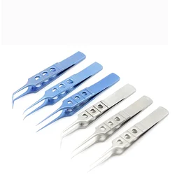 Ophthalmology Microsurgery Tweezers Fat Tweezers Stainless Steel Double Eyelid Plastic Surgery Instruments Tweezers Platform