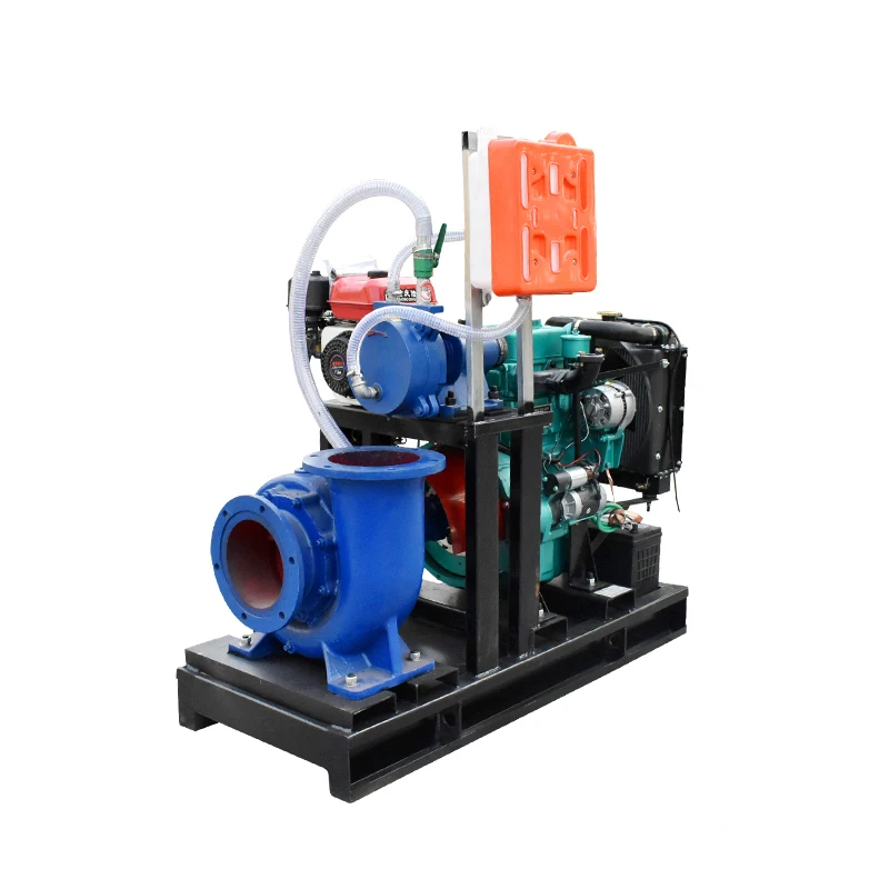 High pressure diesel engine horizontal irrigation mixed flow