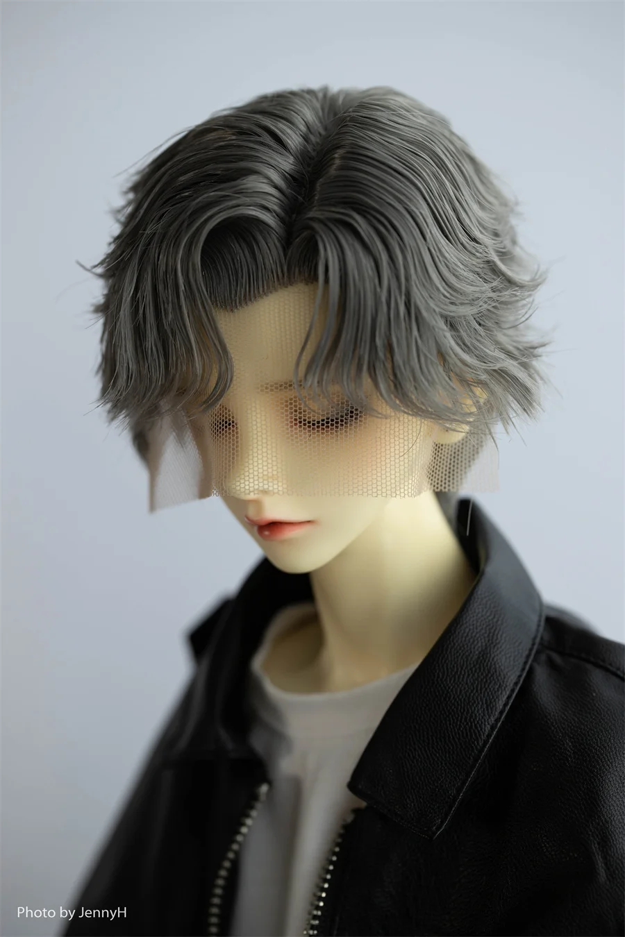 BJD/SD Doll Styling Short Hair Wig 1/3 Boys Red Black Silver Handsome Daily Side Part High Temperature Silk Wig Doll Accessories