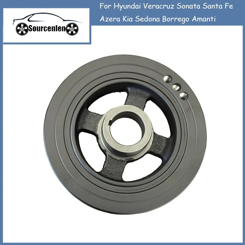 Brand Genuine Crankshaft Belt Pulley 23124-3C201 for Hyundai Veracruz Sonata Santa Fe Azera Kia Sedona Borrego Amanti