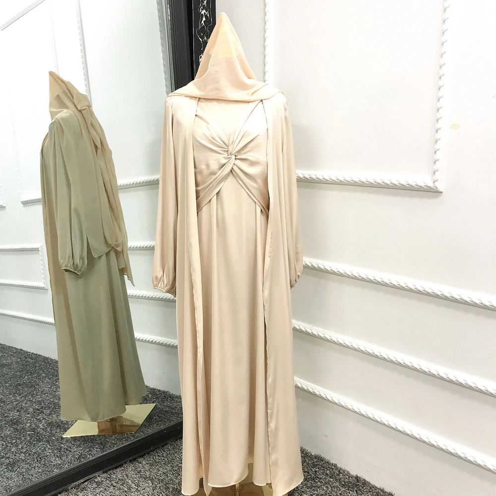 2022 Ramadan Muslim Dress Eid Mubarak Chiffon Open Abaya Kimono Dubai  Islam Kaftan  Clothes Abayas For Women Robe Femme Caftan