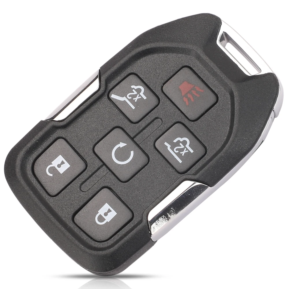 Jingyuqin 6 Buttons Remote Car Key Shell Case Fob for Chevrolet Tahoe Suburban for GMC Yukon XL Accessories Car Styling