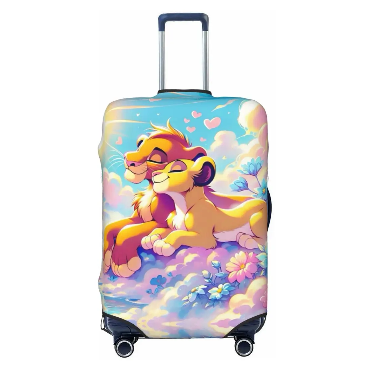 

Custom L-Lions K-Kings Cartoon Suitcase Cover Dust Proof Hot Travel Luggage Covers for 18-32 inch