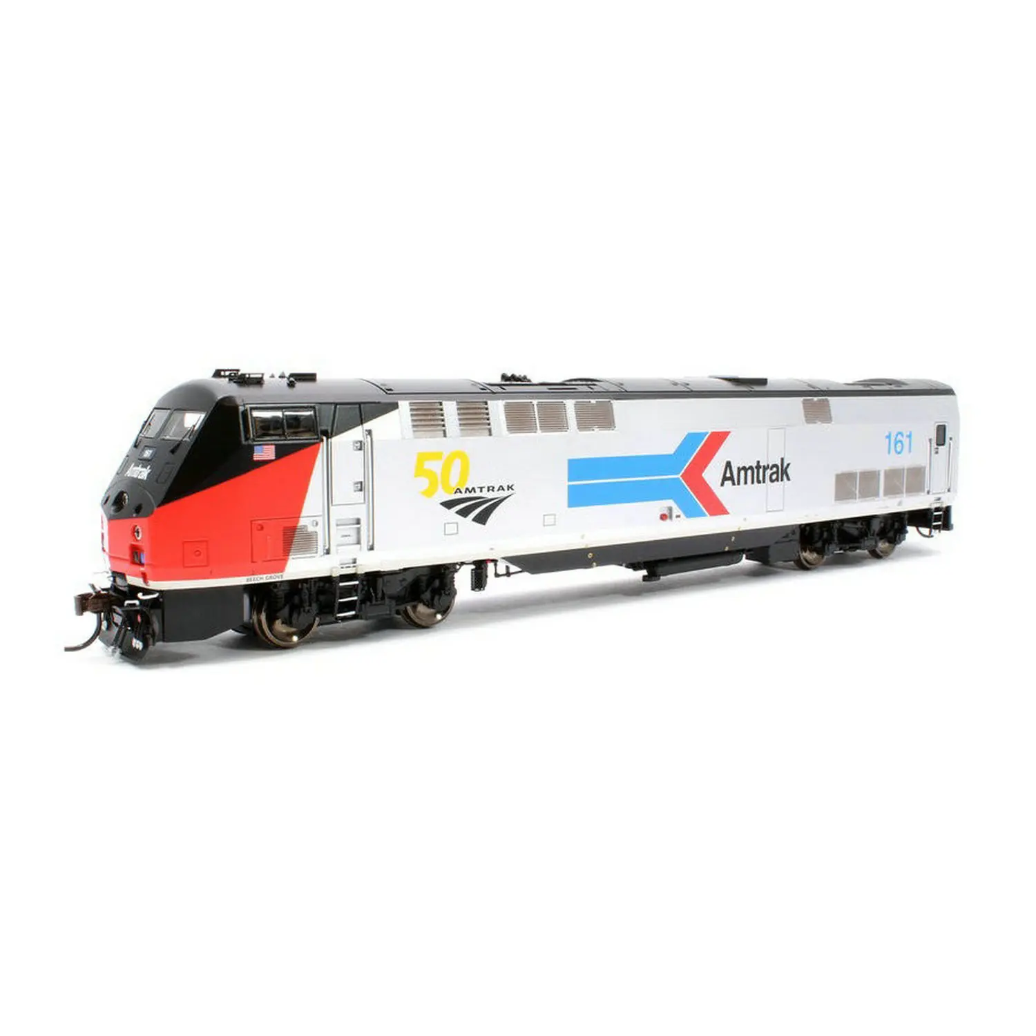 ATHEARN Train Model HO Type 1/87 P42DC Diesel Locomotive AMTRAK 50th Anniversary DC/DCC Optional Rail Car Toy