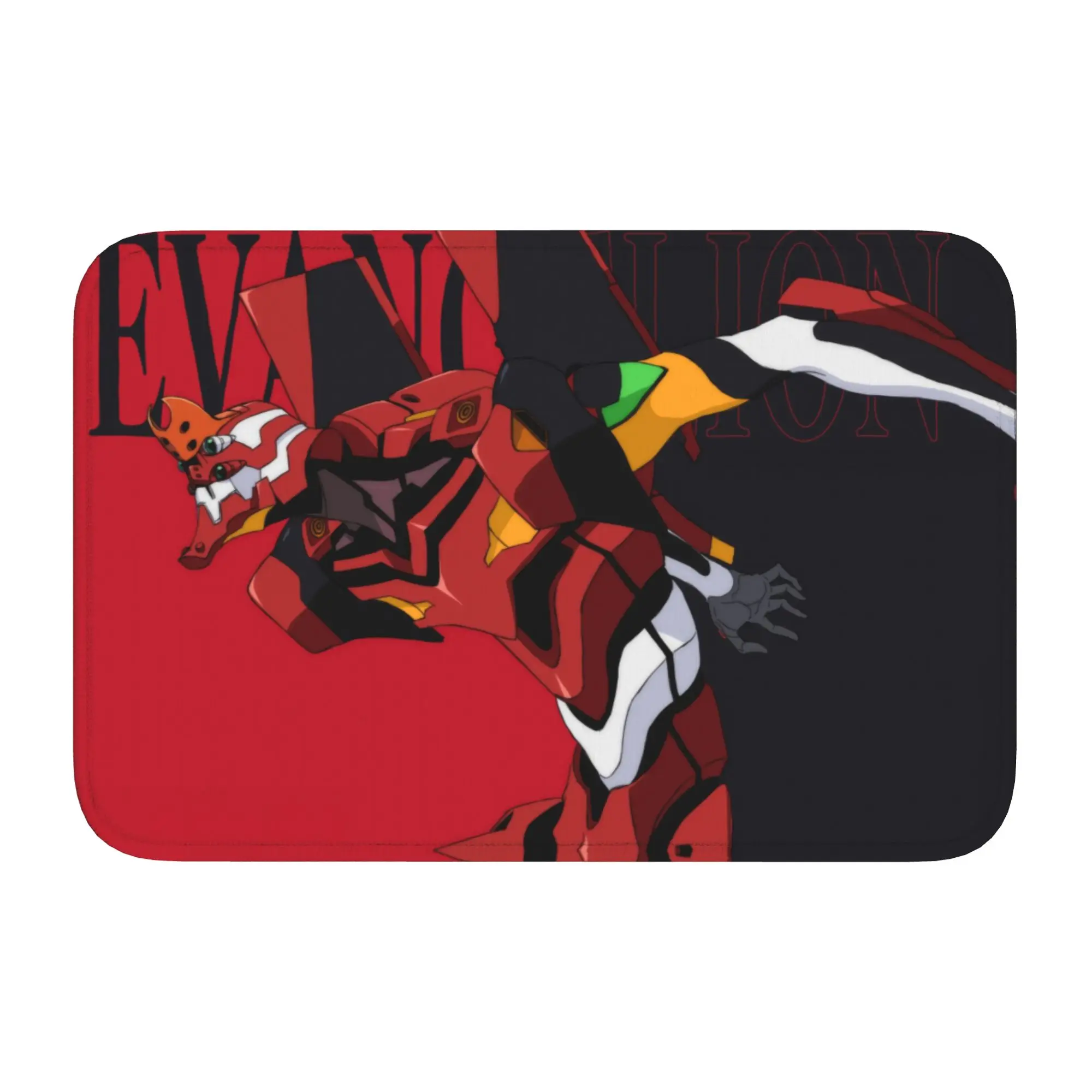 

Custom Manga Evangeliones Doormat Non-Slip Bath Kitchen Welcome Mat Living Room Door Floor Entrance Carpet Rug Footpad