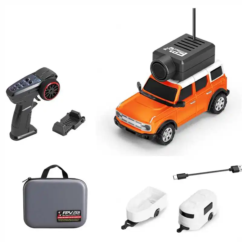 Wltoys 6401 6405 1/64 FPV عرض الشخص الأول سيارة RC صغيرة 2.4 جيجا هرتز مع جيروسكوب مع لعبة سباق الكاميرا للأطفال