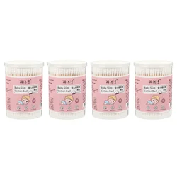 Bastoncillos de algodÃģn para limpieza del hogar, herramientas absorbentes electrÃģnicas para cuidado del bebÃĐ, 4 cajas