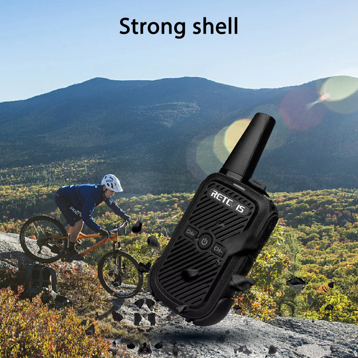 Retevis RT15 Mini Walkie Talkie Portable Two-Way Radio Small Communicator for Hotel Hunting - Choose 1 Or 3Pcs Set