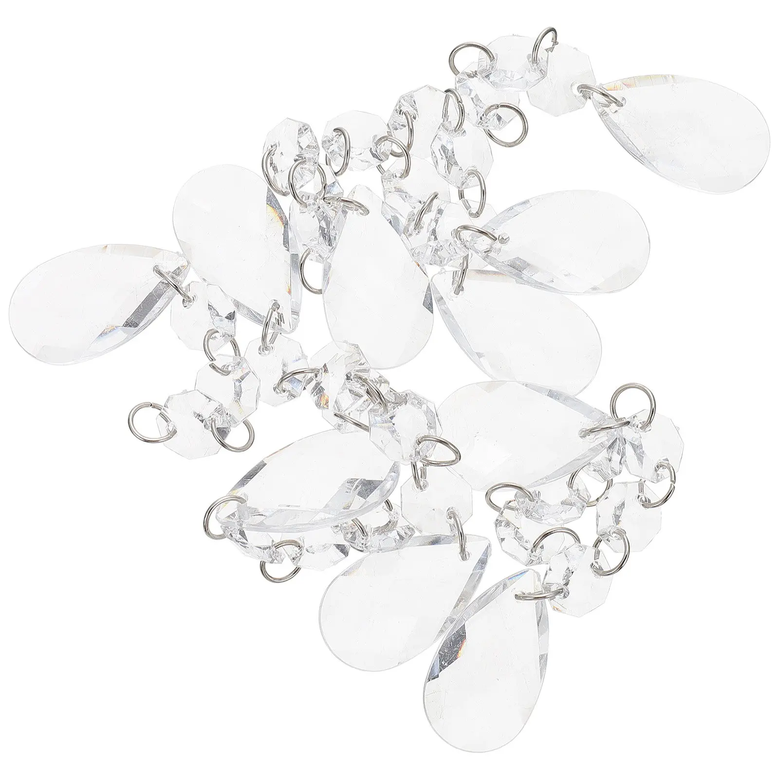 

10 шт. акриловых хрустальных подвесок для декора: креативные украшения для сада, свадьбы, элегантные светильники для потолка и люстр