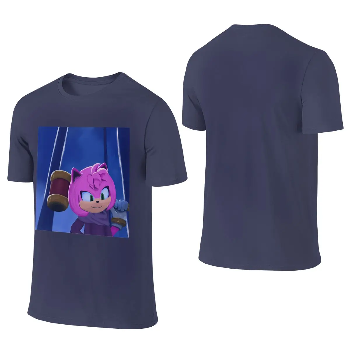 Movie Amy Rose Regular Style Reversible T-shirt Fresh And Versatile   T-shirt