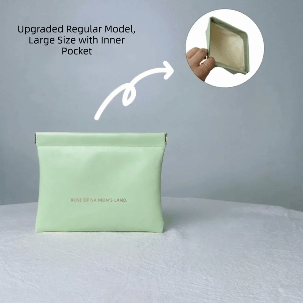 

Модная косметичка с внутренней сумкой для помады, портативный простой органайзер для косметики, мини-сумка для хранения из искусственной кожи для женщин и девушек