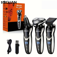 Electric Razor For Men, 3 In 1 Electric Shaver Nose Hair Trimmer USBRechargeable Portable Razor 3D Floating Blade Digital