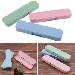 1pc Universal Portable PP Conjoined Side Opening Cutlery Receptacle Tableware Storage Box with Fixed Buckle 3 Colour