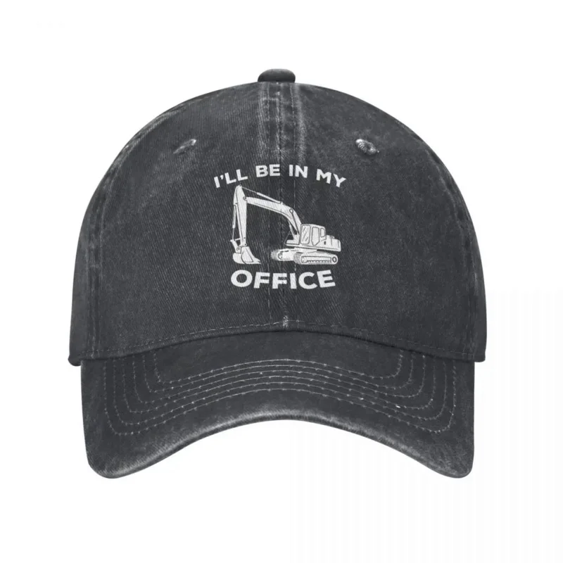 I'll Be In My Office Denim Baseball Cap Excavator Kpop Rock Trucker Hat Spring Hot Sale Women Men Stylish Design Baseball Caps