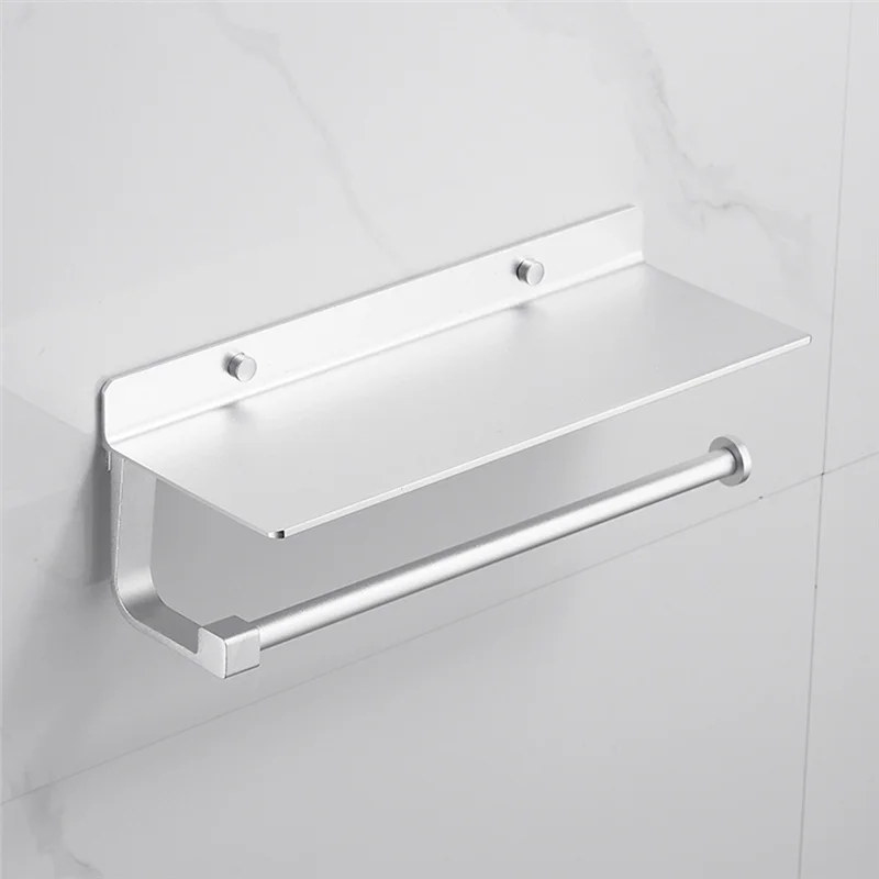 ABHU حامل منشفة اليد للحمام حامل المناشف الورقية جدار جبل لحامل المناشف الورقية للحمام