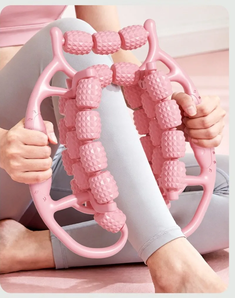 

Массажер для расслабления мышц с 29 колесиками – ролик для похудения ног, йоги, массажа и коррекции фигуры