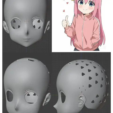 Personagem de anime personalizado Kigurumi meia cabeça com trava Cosplay Kig Máscara Trajes Acessórios