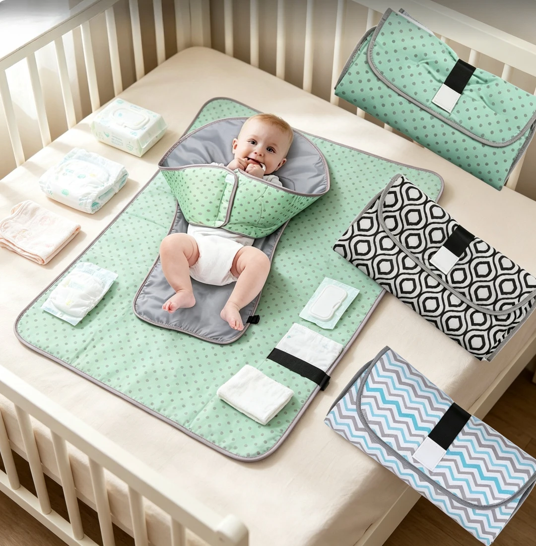 Portable Foldable Baby Changing Mat Waterproof Lightweight Diaper Changing Pad Travel Baby Care Mattress For Newborn Infant