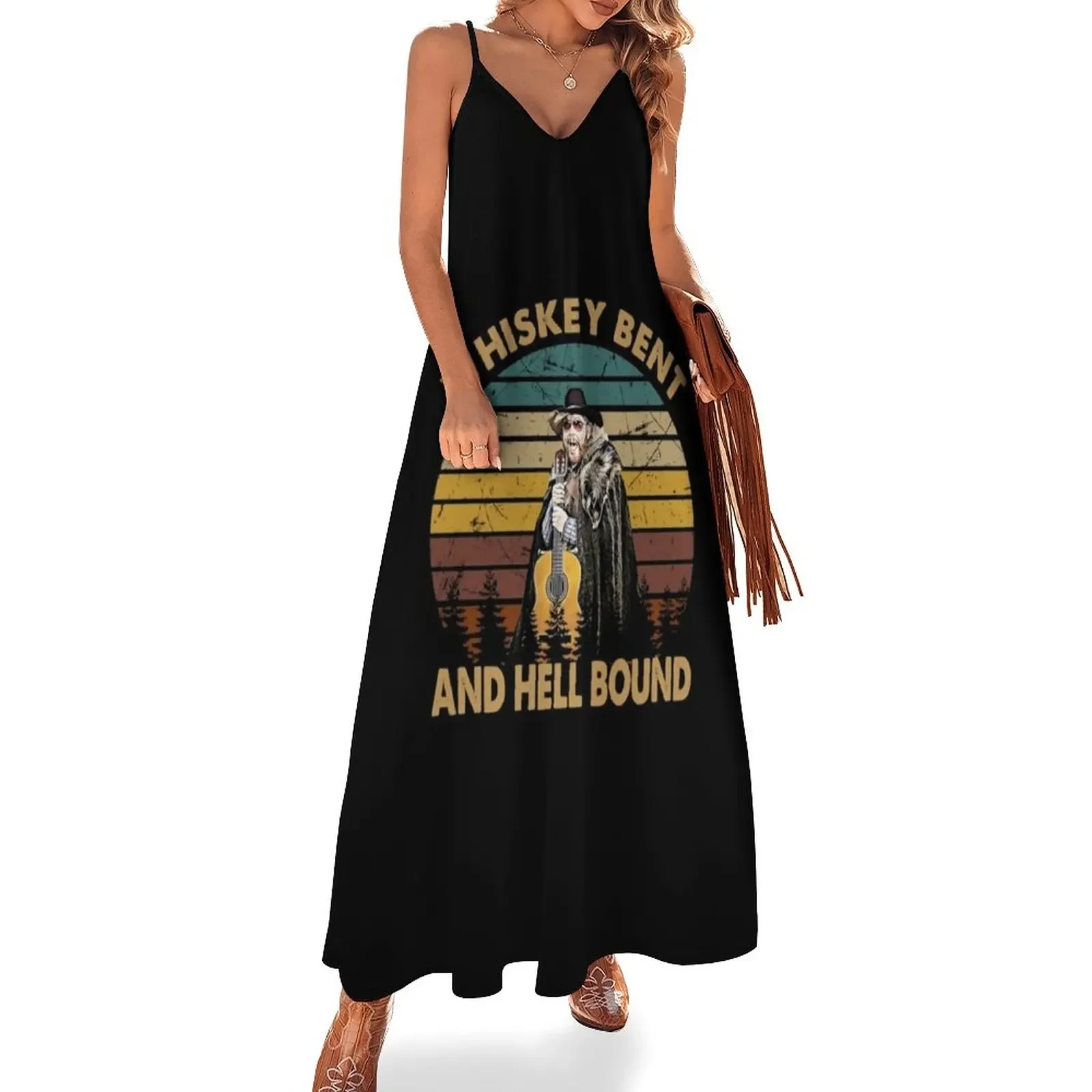 

Hank Williams Jr T-ShirtVintage Whiskey Bent - Hank Williams Jr - Hell Bound Sleeveless Dress Female dress