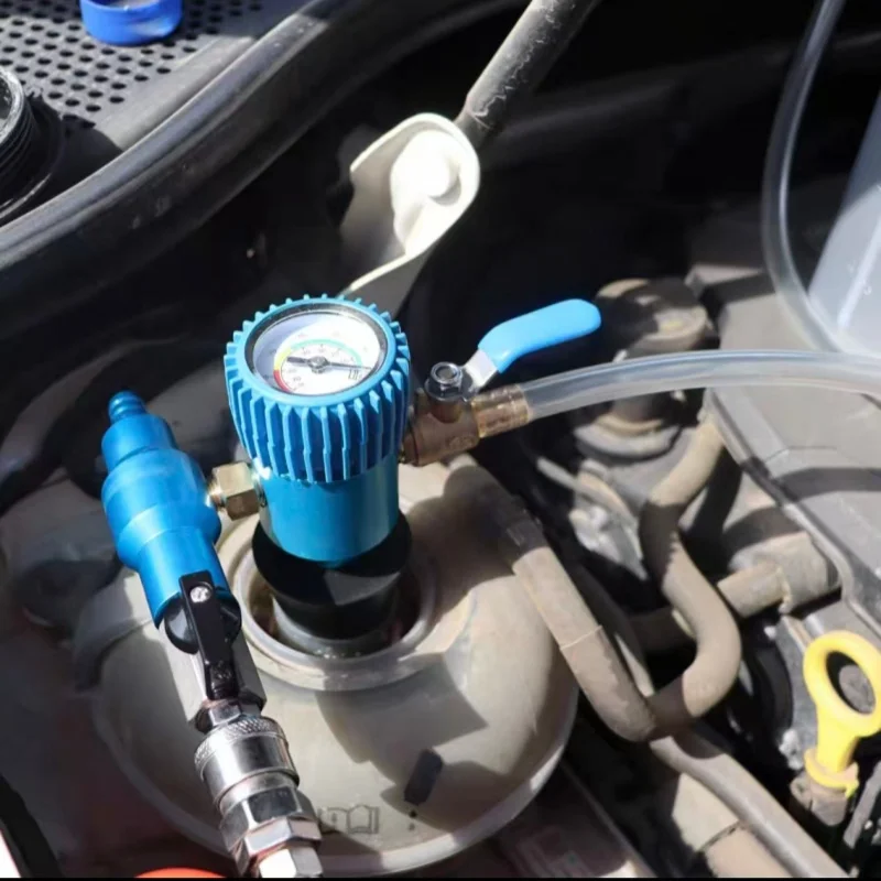 Purge Antifreeze Water Tank Liquid Filler Changer Leak Test for Car Radiator Vacuum Coolant Refill Tool Kit Cooling System